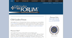 Desktop Screenshot of clubleadersforum.com
